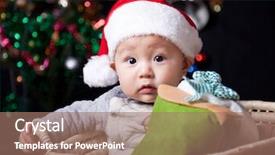  Presentation with baby christmas - Cool new theme with christmas baby backdrop and a coral colored foreground