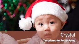  Presentation with baby christmas - Amazing slides having christmas baby backdrop and a  colored foreground
