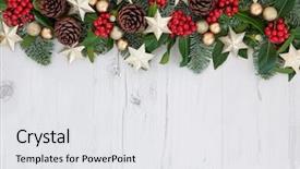  Presentation with gold border - Cool new slides with christmas background abstract border backdrop and a white colored foreground