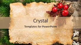  Presentation with old paper - Slide deck consisting of christmas background blank old paper background and a lemonade colored foreground