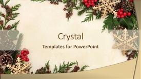  Presentation with gold border - Cool new slides with christmas background border with gold backdrop and a cream colored foreground
