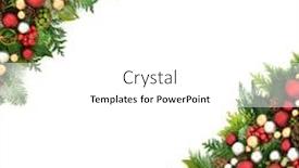  Presentation with red gold white - Slide set with christmas-background-border-with-red background and a white colored foreground