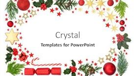  Presentation with space stars - Colorful slide deck enhanced with christmas-background-border-with-red backdrop and a white colored foreground