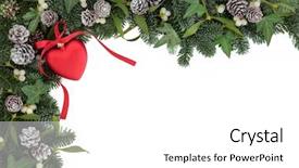  Presentation with frost border on ice christmas - Slides having christmas background border with red background and a white colored foreground