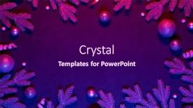  Presentation with neon - PPT theme enhanced with christmas-background-in-neon-light background and a violet colored foreground
