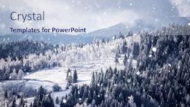  Presentation with christmas magic - Presentation theme enhanced with christmas-background-of-snowy-winter background and a lemonade colored foreground