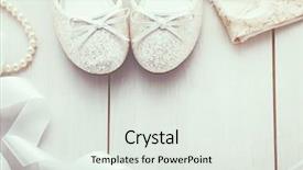  Presentation with dress shoes - Slide set with embellishment - christmas background silver glitter shoes background and a sky blue colored foreground