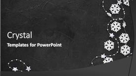  Presentation with christmas black - Slides with christmas-background-white-snowflakes background and a dark gray colored foreground