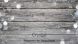  Presentation with falling snow - Beautiful PPT theme featuring christmas background with falling snow and lights over weathered wood backdrop and a light gray colored foreground