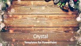  Presentation with fir tree - PPT layouts with christmas background with fir tree background and a coral colored foreground