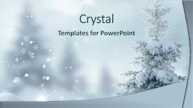  Presentation with winter landscape winter tree - Slides featuring christmas background with fir tree background and a  colored foreground