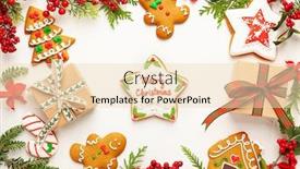  Presentation with nature boxes - Cool new presentation theme with christmas-background-with-gingerbread-cookies backdrop and a lemonade colored foreground