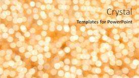  Presentation with glowing lights - Presentation theme with christmas background with glowing lights background and a blonde colored foreground