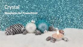  Presentation with tea - PPT layouts featuring christmas background with glowing tea background and a teal colored foreground