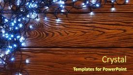  Presentation with free christmas - Slide set enhanced with christmas-background-with-lights background and a tawny brown colored foreground