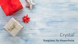  Presentation with star red - Colorful slide set enhanced with christmas-background-with-red backdrop and a lemonade colored foreground