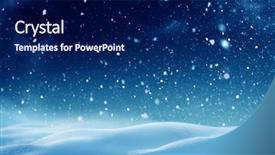  Presentation with christmas card - Colorful theme enhanced with christmas background with snow winter backdrop and a navy blue colored foreground