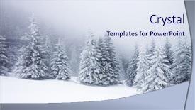  Presentation with trees - Slide deck enhanced with background metal net with hoarfrost background and a gray colored foreground