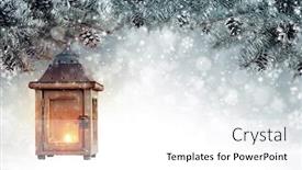  Presentation with image resolution - Cool new PPT theme with christmas-background-with-spruce-branches backdrop and a white colored foreground