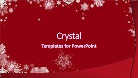  Presentation with snowflakes - PPT theme enhanced with christmas background with stars background and a black colored foreground