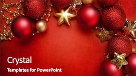  Presentation with animated christmas - Slide set enhanced with handsome bearded man with stylish mustache and long snowy beard on surprised face holding pink pig piggy bank in red santa suit on blue studio background background and a violet colored foreground