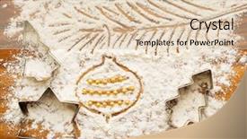  Presentation with christmas baking - Presentation consisting of macro detailed image of red cabbage surface background and a violet colored foreground