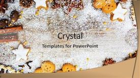  Presentation with christmas baking - Amazing slides having christmas baking and christmas spices backdrop and a soft green colored foreground