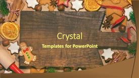  Presentation with molds - Slides having christmas-baking-background-with-assorted background and a tawny brown colored foreground
