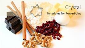  Presentation with christmas baking - Amazing presentation theme having  backdrop and a  colored foreground