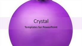  Presentation with ornament - Presentation design enhanced with christmas ball christmas ornament violet background and a lilac colored foreground