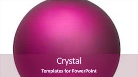  Presentation with ornament - Amazing PPT theme having christmas ball christmas ornament violet backdrop and a violet colored foreground
