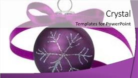  Presentation with white christmas - PPT theme enhanced with christmas-ball-isolated-on-white background and a white colored foreground