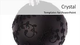  Presentation with white christmas - Colorful slide set enhanced with christmas ball isolated on white backdrop and a white colored foreground