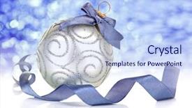 Presentation with shiny - Beautiful slides featuring christmas ball on shiny blue backdrop and a  colored foreground