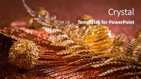  Presentation with christmas balls disco ball - Cool new slide set with christmas-balls-and-ornaments backdrop and a tawny brown colored foreground