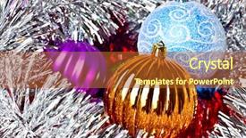 Presentation with blue gold - Presentation with christmas balls gold violet background and a red colored foreground