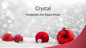  Presentation with christmas balls disco ball - Slide set enhanced with christmas balls on abstract background background and a white colored foreground