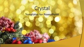  Presentation with christmas balls disco ball - PPT layouts consisting of christmas balls on bright background background and a  colored foreground