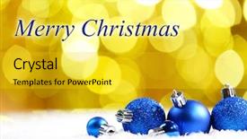  Presentation with christmas balls disco ball - PPT layouts featuring christmas balls on bright background background and a  colored foreground