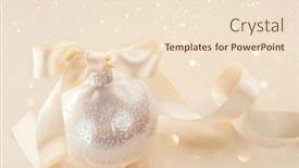  Presentation with pastel art - Slides with christmas-bauble-elegant-vintage-beige background and a lemonade colored foreground