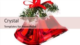  Presentation with red bow - Presentation featuring bow isolated on white background background and a coral colored foreground