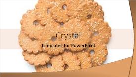  Presentation with crystals - Presentation design featuring christmas biscuits with sugar crystals isolated on white background top view background and a yellow colored foreground