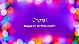  Presentation with christmas lights - Theme consisting of christmas bokeh multicolor lights frame background and a gray colored foreground