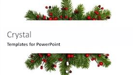  Presentation with frame border - Presentation design consisting of christmas-border-frame-of-tree and a  colored foreground