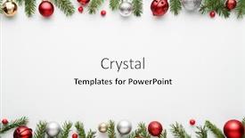  Presentation with white christmas - Amazing slide deck having christmas-border-on-white-background backdrop and a white colored foreground