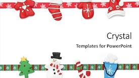  Presentation with border - PPT theme having christmas border background and a white colored foreground