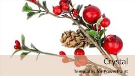  Presentation with baby jesus christmas rustic isolated - Colorful PPT theme enhanced with moon at dusk seen through leafless branches backdrop and a gray colored foreground