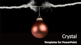  Presentation with holiday stress - PPT layouts with christmas bulb holiday stress background and a wine colored foreground