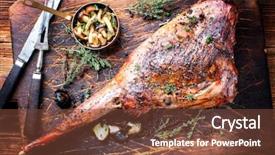  Presentation with barbecue - Amazing slides having christmas bush - marinated barbecue aged leg backdrop and a tawny brown colored foreground