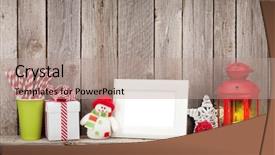  Presentation with candle christmas - Audience pleasing slide set consisting of christmas candle lantern photo frame backdrop and a coral colored foreground